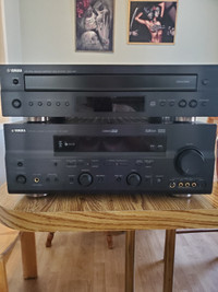 Yamaha 7.1 channel receiver and 5 disc cd player.