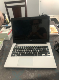 2014 white Acer laptop 14” screen