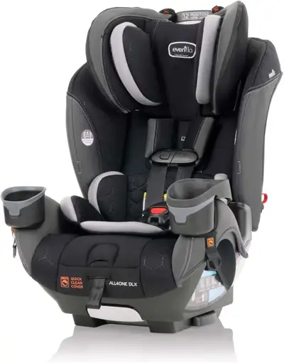 Car Seat 4-in-1 Evenflo All4One – Easy Install, Adjustable Headr, View more