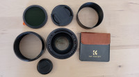 Fuji Fujifilm 50mm f 1.0  (ƒ/1) lens with pro filter INCLUDED