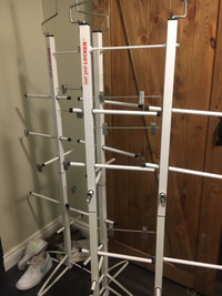 Hockey equipment drying racks