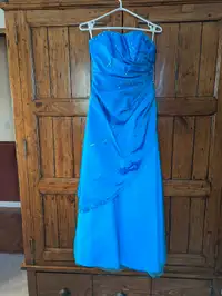 Blue Grad Dress Size 2