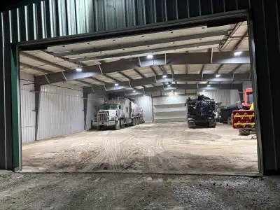 Gated alarmed monitored facility Indoor heated parking, double overhead doors . New water well Plent...