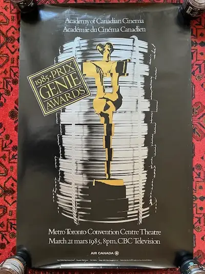 1985 Canadian Prix Genie Awards Rolled 1 sheet Poster, View more
