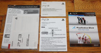 Sony PlayStation 3 320GB "CECH 3001A/B" Manuals