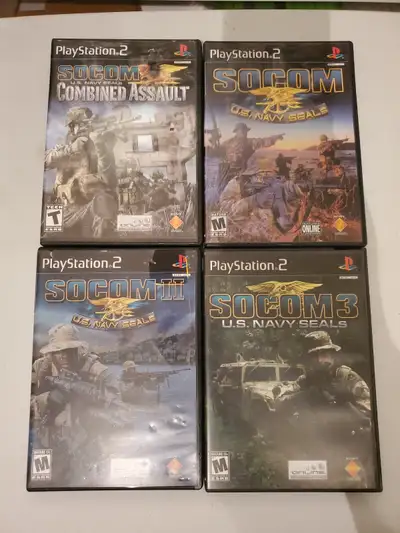 PS2 SOCOM Bundle 1 2 3 & COMBINED ASSAULT, View more