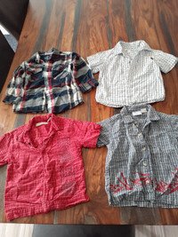 4 chemises garçon 3-4 ans