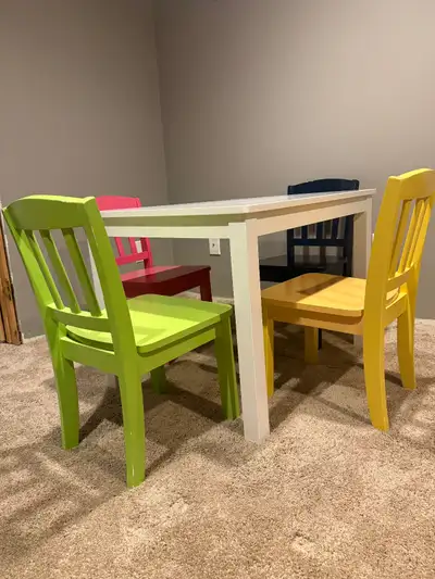 Kids table and chair set, View more