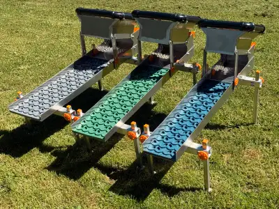 Never been used 8” and 10”wide highbankers I recently built myself with a 36” vortex dream mat. The...