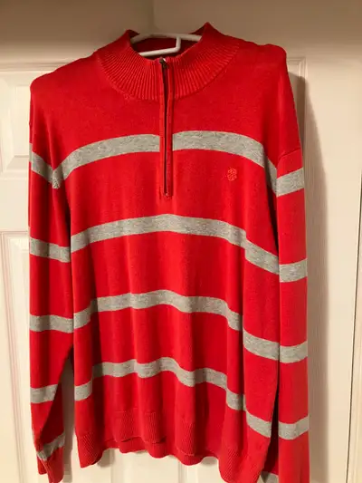 Izod Men's quarter zip sweater, View more