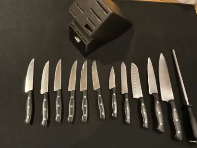 HENCKELS KNIVES AND BLOCK, View more