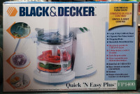 Brand New Black & Decker Quick N Easy Plus FP1400 Food Processor