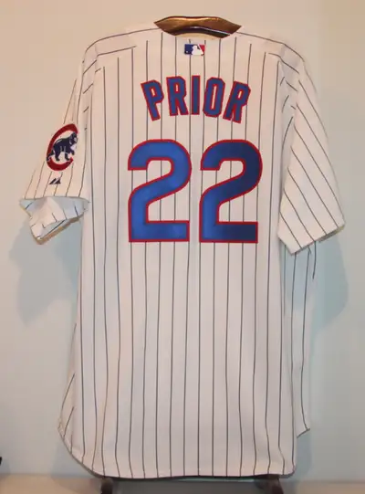 MAJESTIC AUTHENTIC MARK PRIOR CHICAGO CUBS HOME JERSEY 56, View more