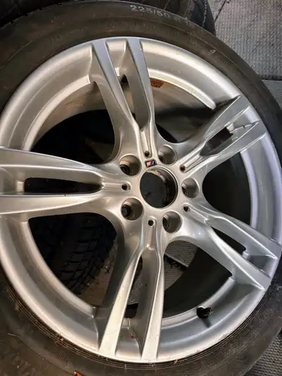 Selling a full winter wheel & tire package (4 rims + tires) for BMW: Details & Specs: Rims: OEM BMW...