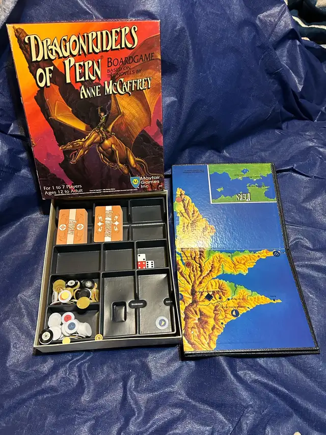 Dragonriders of Pern Boardgame 1989 in Toys & Games in Winnipeg - Image 4