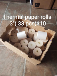 Thermal Paper rolls**3" (33 rolls)$10 all