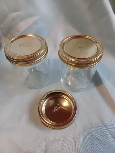 2 KERR self sealing wide mouth canning jars 1 pint, View more