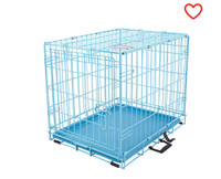 Black Folding Dog Crate 24”