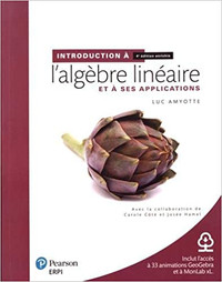 Introduction à l'algèbre linéaire et à ses applic 4e éd enrichie