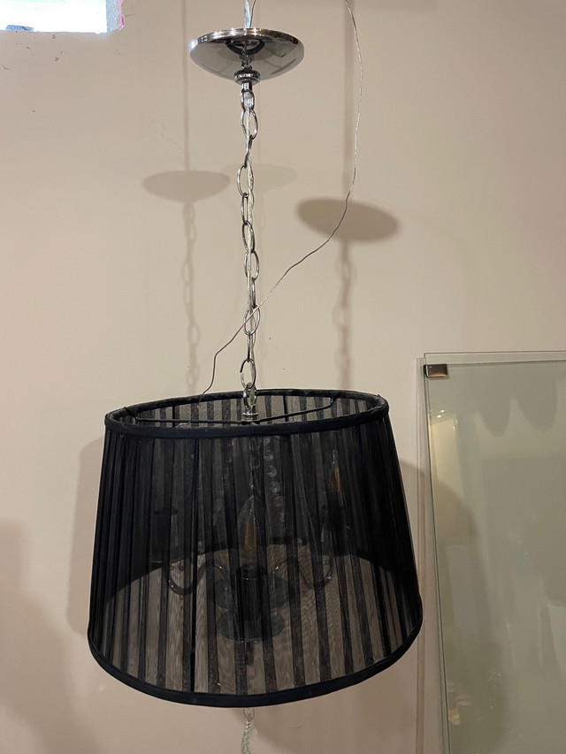 Black mini crystal chandelier in Indoor Lighting & Fans in Mississauga / Peel Region