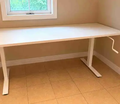 Height Adjustable Standing Desk – Large White Desk, View more