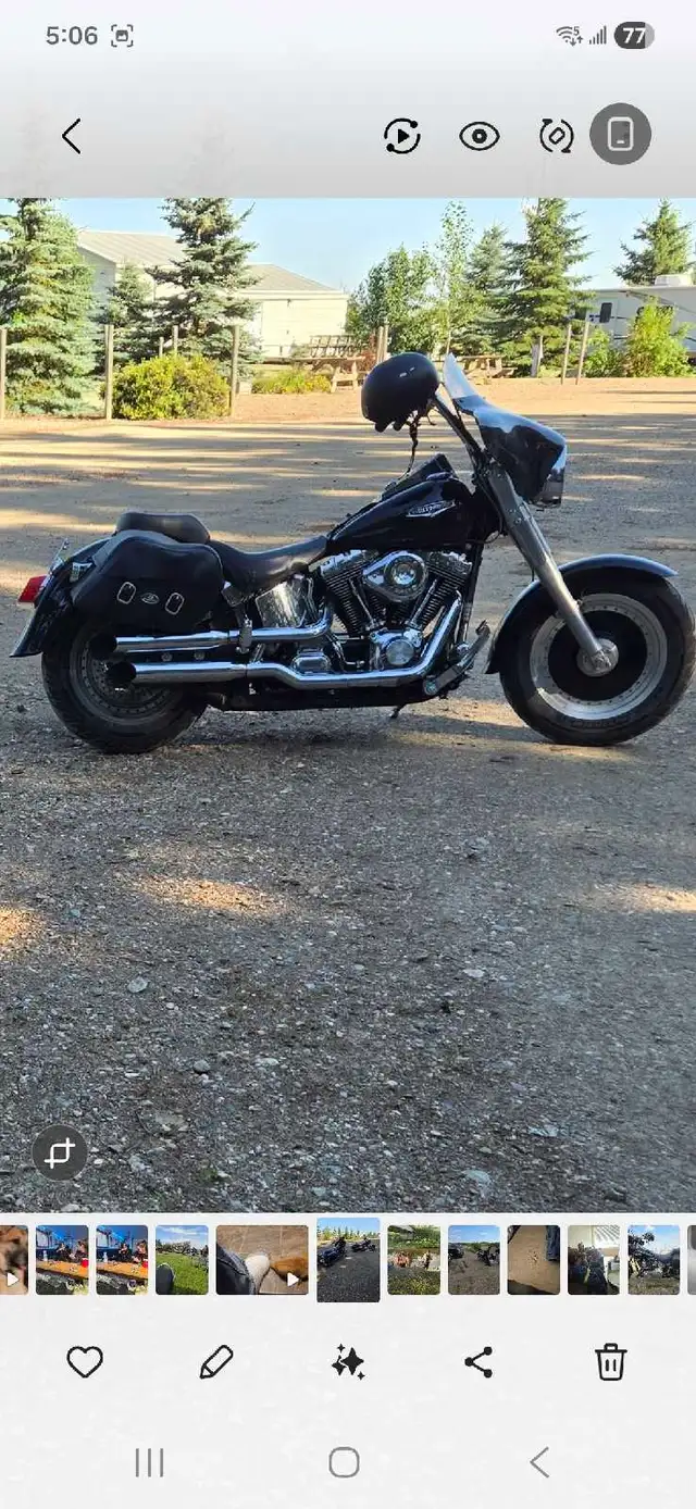 2001 harley fatboy  in Street, Cruisers & Choppers in Edmonton - Image 4