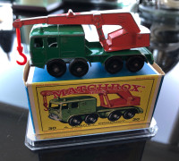  Lesney Matchbox Regular Wheel #30 8-Wheel Crane RED HOOK!
