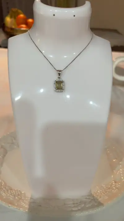 Elegant 925 Sterling Silver Necklace – Rhodium-Plated Shine & Ti, View more