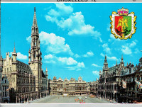 BELGIQUE. Ensemble de 12 Cartes Touristiques de BRUXELLES.