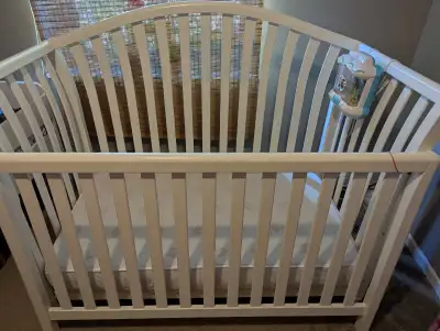 4 in 1 Crib Pali + Mattress Serta, View more