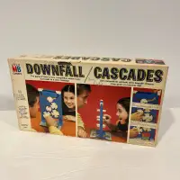 DOWNFALL BOARD GAME COMPLETE SET 1970 MILTON BRADLEY VINTAGE