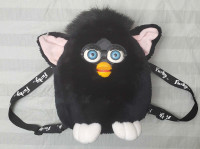 Rare new 1999 witch's black cat furby backpack 12"