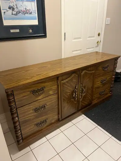 Dresser, mirror and Two night stands, View more