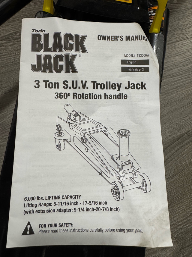 Torin T83006W Blackjack Hydraulic Trolley in Other Parts & Accessories in Woodstock