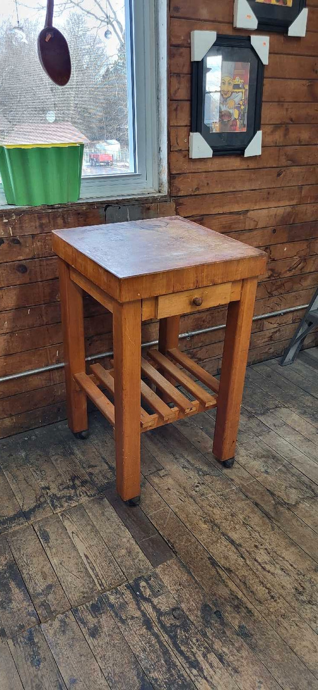 Vintage Butcher Block Table in Other Tables in Trenton