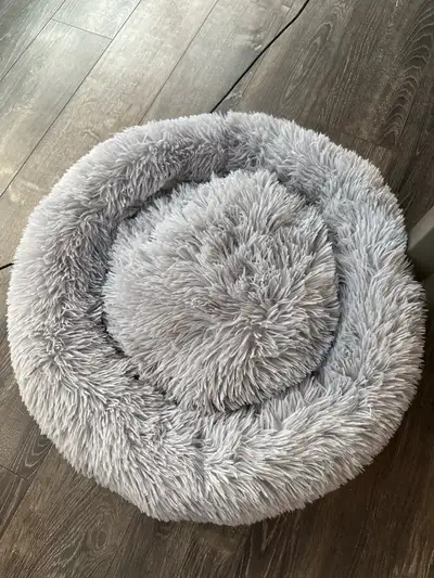 Fluffy Grey Pet bed, View more