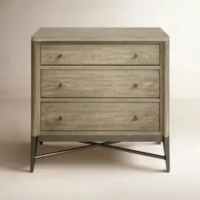 Regan 3-Drawer Nightstand Natural, View more