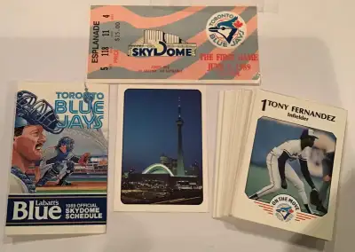Blue Jays 1st Game at Sky Dome Package: Stub, Team Set, Schedule, View more