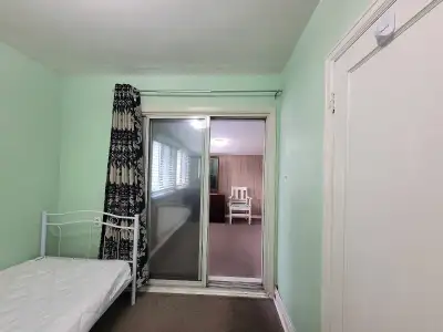 We have a room on the main floor and another in the basement available for rent starting immediately...