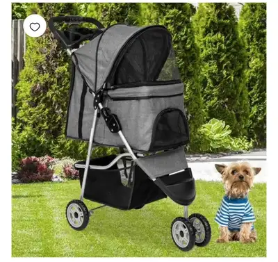 Pet Stroller Dog Cat Jogger Stroller for Medium Small Dogs Cats , View more