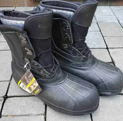 Brand New CSA LACROSSE Steel Toe WINTER Boots with Ice Picks, View more