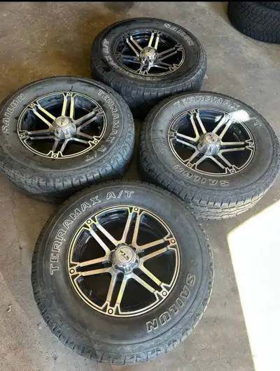 Set of RTX rims 17 inch like new No damage corrosion or scuffs 6x139.7 bolt pattern 106.1mm center b...