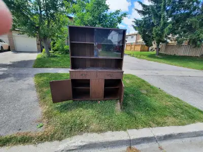 Vintage china cabinet FREE. In good shape, View more