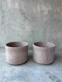 Terracotta plant pots x2 made in Italy