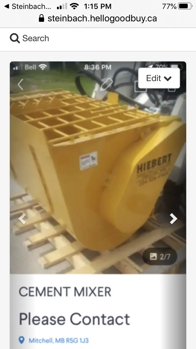 CEMENT  MIXER “QUICK ATTACH CONCRETE  MIXER” in Other Business & Industrial in Winnipeg - Image 3