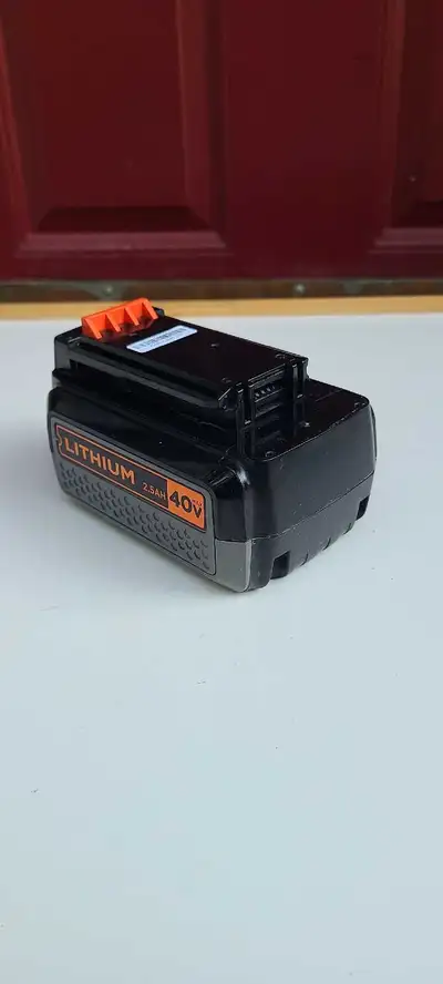 Black & Decker 40V Lithium 2 Ah Battery - Great Condition, View more