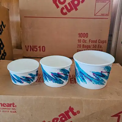 ⭐ New (200) Iconic "Jazz" Sweetheart Food Paper Cups - READ AD, View more