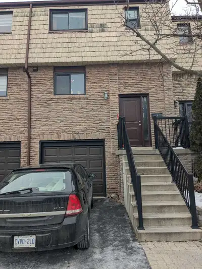 Laundry, parking, townhouse, walk to Sheridan College/groceries/bus stop. First come first serve.