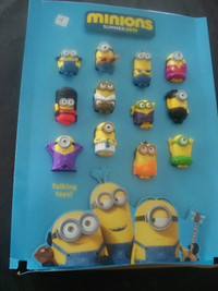 2015 HAPPY MEAL MINIONS ON THE DISPLAY BOARD