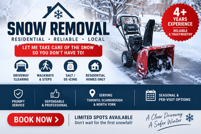 ❄️ **PROFESSIONAL RESIDENTIAL SNOW REMOVAL – BOOK NOW FOR WINTER, View more
